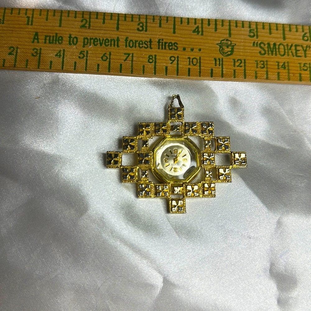 Vintage Beautiful Alsta Retro Pendant Watch Art Deco Style